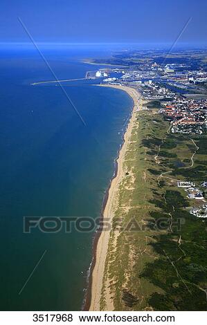 France, Northern France, Pas de Calais. Sangatte-Bleriot-Plage. Calais in the background. View Large Photo Image Stock Photo - France, Northern France, Pas de Calais. Sangatte-Bleriot-Plage. Calais in the background.. Fotosearch