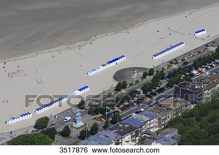 France, Northern France, Pas de Calais. Boulogne sur Mer. Beach and beach huts. View Large Photo Image Stock Photograph - France, Northern France, Pas de Calais. Boulogne sur Mer. Beach and beach huts.. Fotosearch