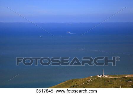 France, Northern France, Pas de Calais. Wissant Bay. Blanc Nez Cape, Dover Patrol monument View Large Photo Image Stock Photography - France, Northern France, Pas de Calais. Wissant Bay. Blanc Nez Cape, Dover Patrol monument. Fotosearch