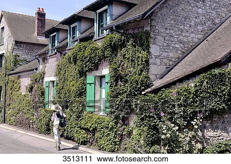 France, Northern France, Upper Normandy, Giverny village View Large Photo Image Stock Image - France, Northern France, Upper Normandy, Giverny village. Fotosearch