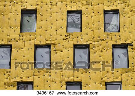 Stock Photo - France, Paris, 17th district, Clichy-Les Batignolles, insulation work. Fotosearch