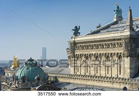 France. Paris 9th district. Paris Opera (Garnier Opera). The eastern facade View Large Photo Image Stock Image - France. Paris 9th district. Paris Opera (Garnier Opera). The eastern facade. Fotosearch
