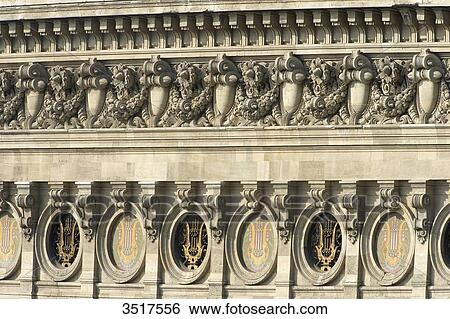 France. Paris 9th district. Paris Opera (Garnier Opera). Decoration of the eastern facade View Large Photo Image Stock Photograph - France. Paris 9th district. Paris Opera (Garnier Opera). Decoration of the eastern facade. Fotosearch