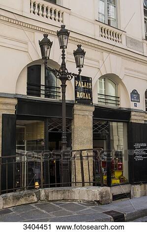 France, Paris, entrance of the garden of the Palais Royal with the Colette store View Large Photo Image Stock Image - France, Paris, entrance of the garden of the Palais Royal with the Colette store. Fotosearch