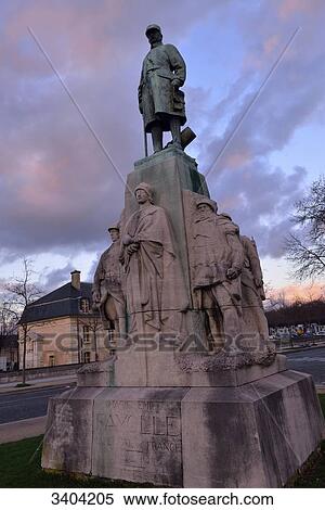 France, Paris, monuments, statue of the Marechal Fayrolle on the Place Vauban View Large Photo Image Stock Photography - France, Paris, monuments, statue of the Marechal Fayrolle on the Place Vauban. Fotosearch