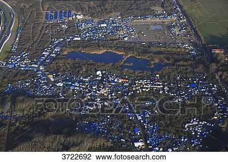 France, Pas de Calais, Calais. Aerial view of the jungle. Migrants camp.. View Large Photo Image Stock Image - France, Pas de Calais, Calais. Aerial view of the jungle. Migrants camp... Fotosearch