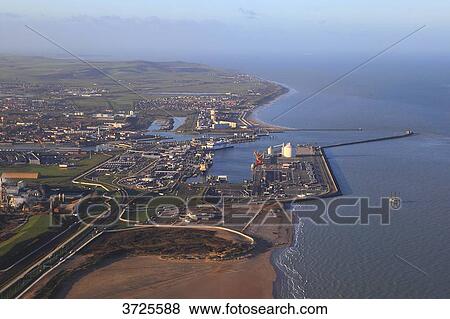 France, Pas de Calais, Calais, aerial view. The harbor. View Large Photo Image Stock Photo - France, Pas de Calais, Calais, aerial view. The harbor.. Fotosearch