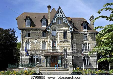 France, Pays de la Loire region, Loire-Atlantique department, town hall of Pornichet city. View Large Photo Image Stock Photography - France, Pays de la Loire region, Loire-Atlantique department, town hall of Pornichet city.. Fotosearch