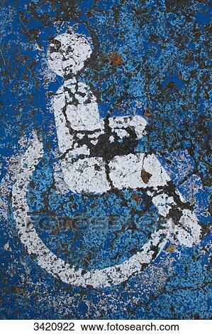 France, road marking of a parking place reserved for physically disabled persons View Large Photo Image Stock Image - France, road marking of a parking place reserved for physically disabled persons. Fotosearch