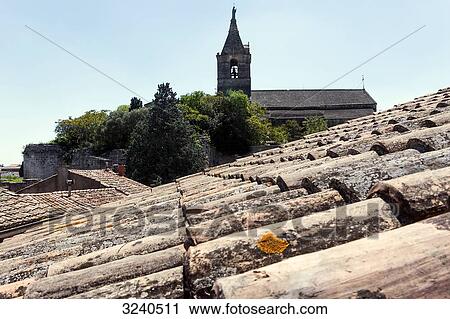 France, South-Eastern France, Arles, terrace leading to the rooftops with the church of Notre Dame de la Major View Large Photo Image Stock Image - France, South-Eastern France, Arles, terrace leading to the rooftops with the church of Notre Dame de la Major. Fotosearch