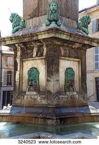 France, South-Eastern France, Arles, fountain at the foot of the obelisk on the Place de la Rpublique View Large Photo Image Stock Image - France, South-Eastern France, Arles, fountain at the foot of the obelisk on the Place de la Rpublique. Fotosearch