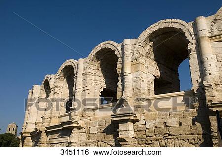 Stock Photograph - France, South-Eastern France, Arles, amphitheater. Fotosearch