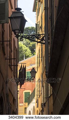 France, South-Eastern France, French Riviera, Nice, alley in the historical center View Large Photo Image Stock Photo - France, South-Eastern France, French Riviera, Nice, alley in the historical center. Fotosearch