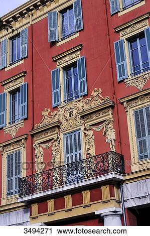 France, South-Eastern France, Nice, facade of the city hall, balcony and bas-relief View Large Photo Image Stock Image - France, South-Eastern France, Nice, facade of the city hall, balcony and bas-relief. Fotosearch
