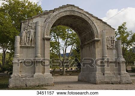 France, South-Eastern France, Saint-Remy-de-Provence, Glanum archeological site, municipal arch View Large Photo Image Stock Photo - France, South-Eastern France, Saint-Remy-de-Provence, Glanum archeological site, municipal arch. Fotosearch