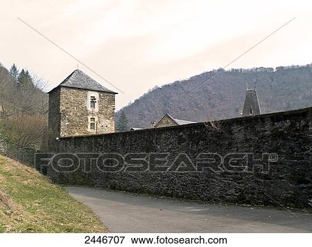 France, Southern France, monastery of Notre-Dame de Bonneval, Le Cayrol View Large Photo Image Stock Photo - France, Southern France, monastery of Notre-Dame de Bonneval, Le Cayrol. Fotosearch