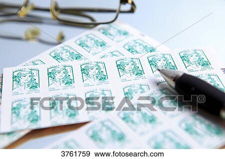 France, still life on stamp topic. View Large Photo Image Stock Photo - France, still life on stamp topic.. Fotosearch