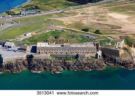France, Western France, aerial view of Quiberon peninsula. Penthievre Fort. View Large Photo Image Stock Image - France, Western France, aerial view of Quiberon peninsula. Penthievre Fort.. Fotosearch