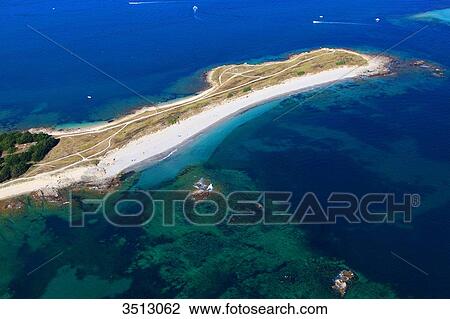 France, Western France, aerial view of Quiberon peninsula. Pointe Conguel. View Large Photo Image Stock Image - France, Western France, aerial view of Quiberon peninsula. Pointe Conguel.. Fotosearch