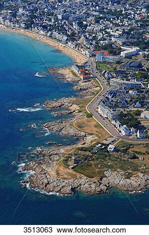 France, Western France, aerial view of Quiberon peninsula. View Large Photo Image Stock Image - France, Western France, aerial view of Quiberon peninsula.. Fotosearch