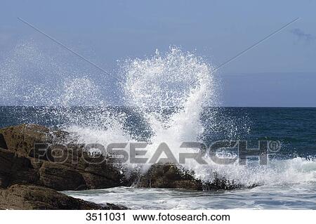 France, Western France, Yeu island, Pointe du But, waves on the rocks View Large Photo Image Stock Image - France, Western France, Yeu island, Pointe du But, waves on the rocks. Fotosearch