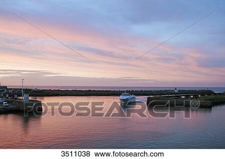 France, Western France, Yeu island, Port-Joinville, the ship arriving from the continent. View Large Photo Image Stock Photo - France, Western France, Yeu island, Port-Joinville, the ship arriving from the continent.. Fotosearch