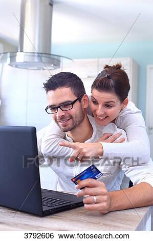 France, young couple in their new house. View Large Photo Image Stock Photograph - France, young couple in their new house.. Fotosearch