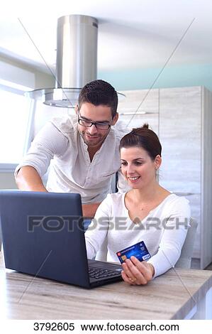 France, young couple in their new house. View Large Photo Image Stock Photography - France, young couple in their new house.. Fotosearch