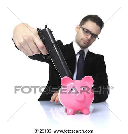 France, young man in costume with a gun, money boxe on a table in front of him. View Large Photo Image Stock Image - France, young man in costume with a gun, money boxe on a table in front of him.. Fotosearch