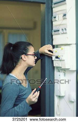 France, young woman at home. View Large Photo Image Stock Image - France, young woman at home.. Fotosearch