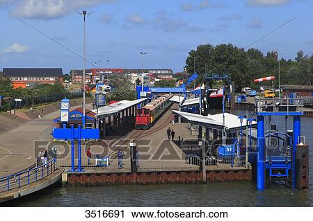 Germany, Lower Saxony. Borkum Island. Railway station upon the ferry's arrival. View Large Photo Image Stock Image - Germany, Lower Saxony. Borkum Island. Railway station upon the ferry's arrival.. Fotosearch