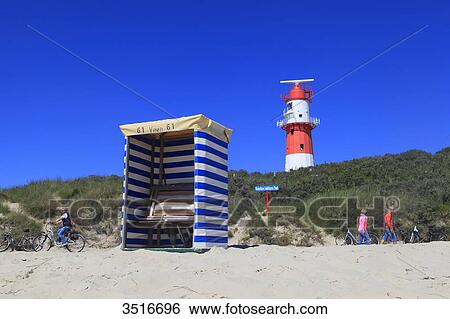 Germany, Lower Saxony. Borkum Island. Beach. The small lighthouse. View Large Photo Image Stock Photograph - Germany, Lower Saxony. Borkum Island. Beach. The small lighthouse.. Fotosearch