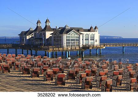 Germany, Mecklenburg-Vorpommern, Rugen Island. Sellin. Ostseebad. View Large Photo Image Stock Image - Germany, Mecklenburg-Vorpommern, Rugen Island. Sellin. Ostseebad.. Fotosearch