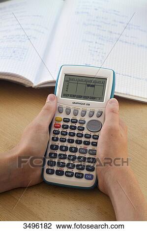 Stock Image - Highschool calculator. Fotosearch