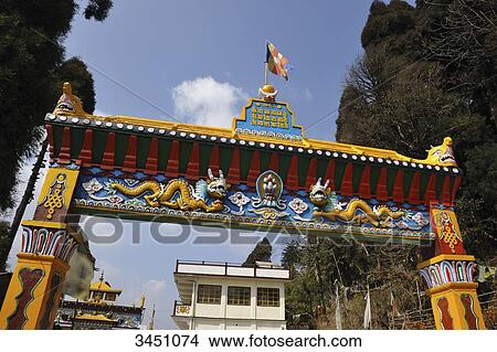 India, Darjeeling, Ghoom Tibetan monastery, dedicated to the Maitreya Buddha belonging to the Gelug community View Large Photo Image Picture - India, Darjeeling, Ghoom Tibetan monastery, dedicated to the Maitreya Buddha belonging to the Gelug community. Fotosearch