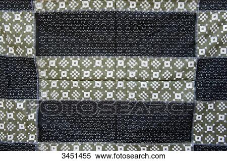 Stock Photography - India, Orissa, Badbadi village, Baragarh district, hand-crafted sari. Fotosearch