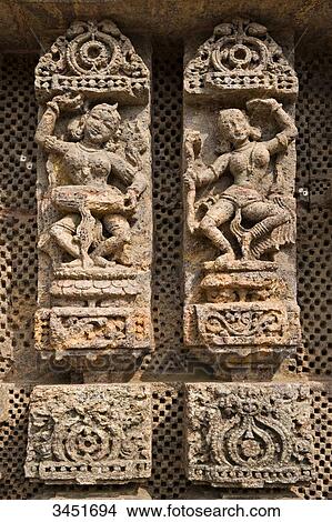 India, Orissa, Konarak, Sun Temple (13th century), dancers, relief View Large Photo Image Picture - India, Orissa, Konarak, Sun Temple (13th century), dancers, relief. Fotosearch