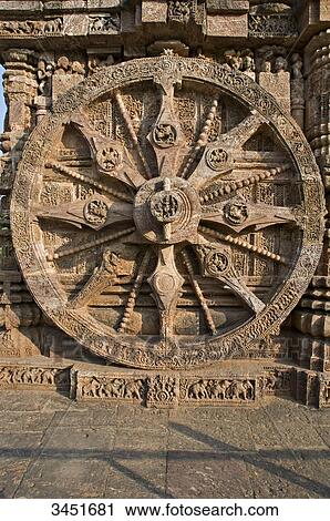 India, Orissa, Konarak, Sun Temple (13th century), wheel View Large Photo Image Stock Image - India, Orissa, Konarak, Sun Temple (13th century), wheel. Fotosearch