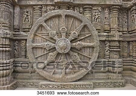 India, Orissa, Konarak, Sun Temple (13th century), wheel View Large Photo Image Stock Image - India, Orissa, Konarak, Sun Temple (13th century), wheel. Fotosearch