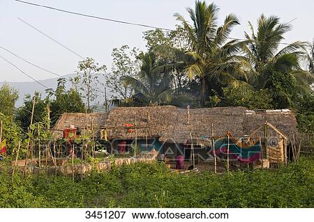 India, Orissa, near Mahendragiri, rural house View Large Photo Image Stock Photo - India, Orissa, near Mahendragiri, rural house. Fotosearch