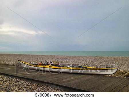 kayak on the beach View Large Photo Image Stock Photo - kayak on the beach. Fotosearch