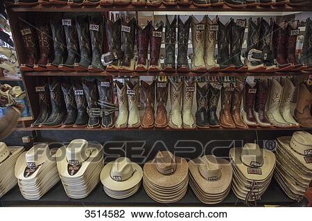 Mexico, Chihuahua State, Chihuahua, Store of cowboys boots and hats View Large Photo Image Stock Image - Mexico, Chihuahua State, Chihuahua, Store of cowboys boots and hats. Fotosearch
