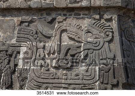 Mexico, Morelos State, Pre-Columbian site, The Feathered Serpents pyramid, detail of the bas-reliefs of Xochicalco, Unesco World Heritage View Large Photo Image Stock Image - Mexico, Morelos State, Pre-Columbian site, The Feathered Serpents pyramid, detail of the bas-reliefs of Xochicalco, Unesco World Heritage. Fotosearch