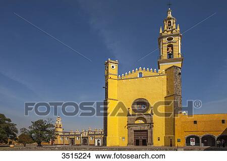 Mexico, Puebla State, Cholula, Church San Gabriel, 16th century View Large Photo Image Picture - Mexico, Puebla State, Cholula, Church San Gabriel, 16th century. Fotosearch