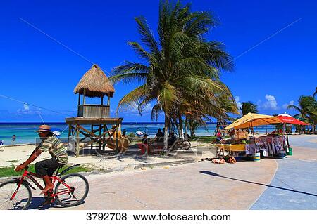 Mexico, Quintana Roo. Costa Maya. Mahahual. Beach. View Large Photo Image Stock Photo - Mexico, Quintana Roo. Costa Maya. Mahahual. Beach.. Fotosearch