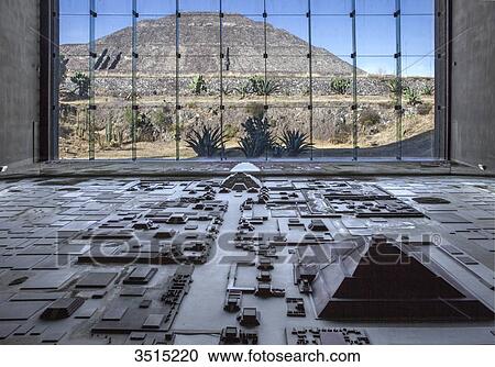 Mexico, State of Mexico, Teotihuacan archaeological pre-Columbian 200 BC, a UNESCO World Heitage Site, Museo del Sitio, huge model of Teotihuacan from 1500 years ago View Large Photo Image Stock Image - Mexico, State of Mexico, Teotihuacan archaeological pre-Columbian 200 BC, a UNESCO World Heitage Site, Museo del Sitio, huge model of Teotihuacan from 1500 years ago. Fotosearch