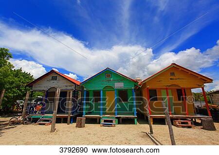 Stock Image - Mexico, Yucatan. Quintana Roo. Costa Maya. Majahual.. Fotosearch