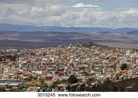 Mexico, Zacatecas state, Zacatecas, General view of Zacatecas from the Cerro de la Bufa, Unesco World Heritage View Large Photo Image Stock Photography - Mexico, Zacatecas state, Zacatecas, General view of Zacatecas from the Cerro de la Bufa, Unesco World Heritage. Fotosearch