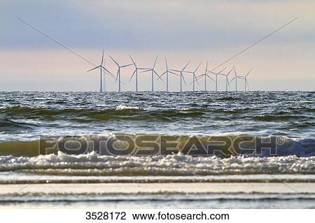 Nederlands. North Holland. Wijk aan Zee. Off-shore Wind mills. View Large Photo Image Stock Image - Nederlands. North Holland. Wijk aan Zee. Off-shore Wind mills.. Fotosearch