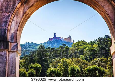 Pena National Palace, Sintra, Lisbon area, Portugal View Large Photo Image Stock Photography - Pena National Palace, Sintra, Lisbon area, Portugal. Fotosearch